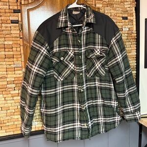 Vintage Dickies insulated flannel jacket with elbow patches no size